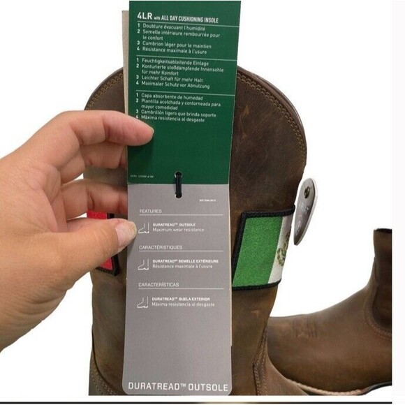 ARIAT Round Up Orgullo Mexicano Performance Western Distressed Square Boots 8.5 - Picture 14 of 14